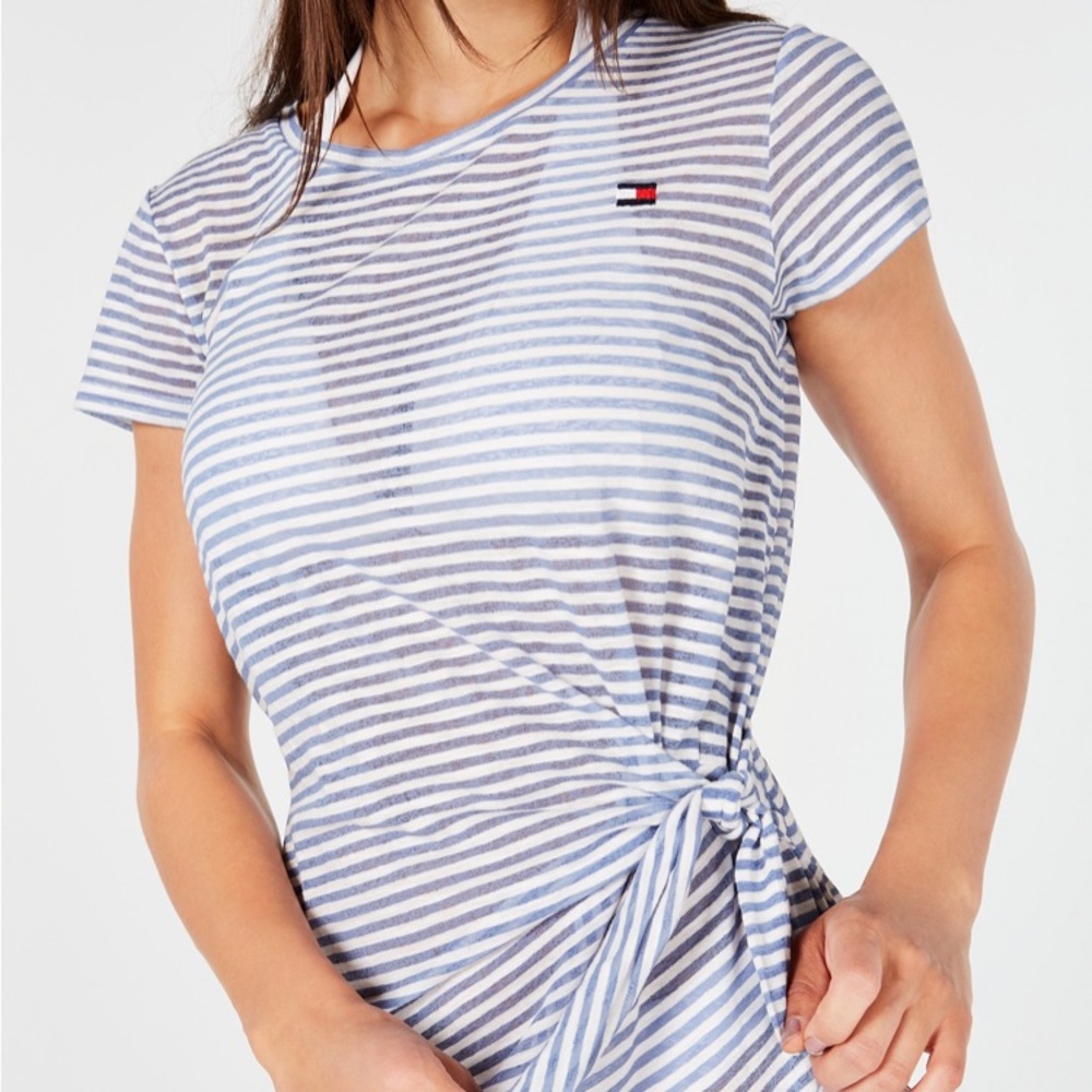 Tie-Front Cover-Up Dress